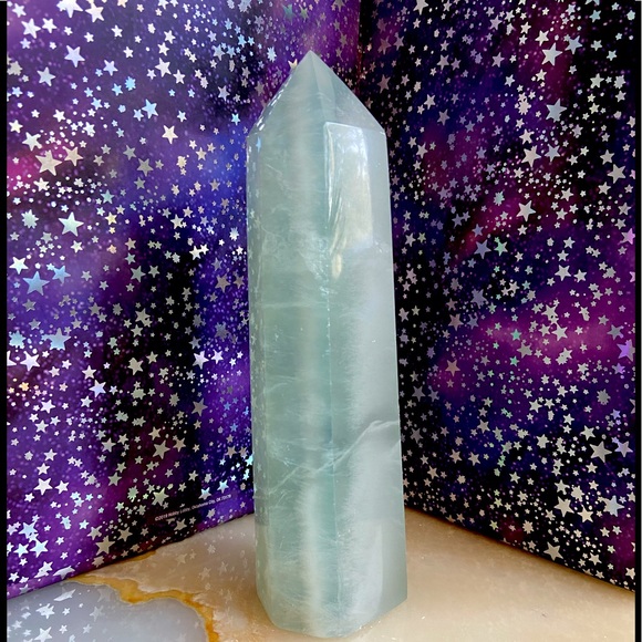 Other - 🎄🎄 Large Green Fluorite Crystal Tower! 7 1/4 Inches Tall!